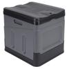 Portable Folding Toilet for Camping Portable Potty Travel Toilet with Cover for Camping Car Travel Outdoor Hiking Black