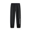 Simple Letter Mid-Rise Drawstring Comfortable Breathable Cuffed Knit Sports Pants Men Bottoms Black AKLV267-1