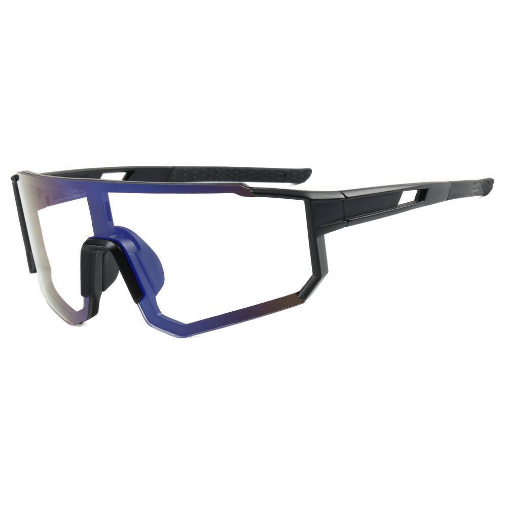 Unisex Photochromic Cycling Glasses - Outdoor European & American One-Piece Sports Sunglasses