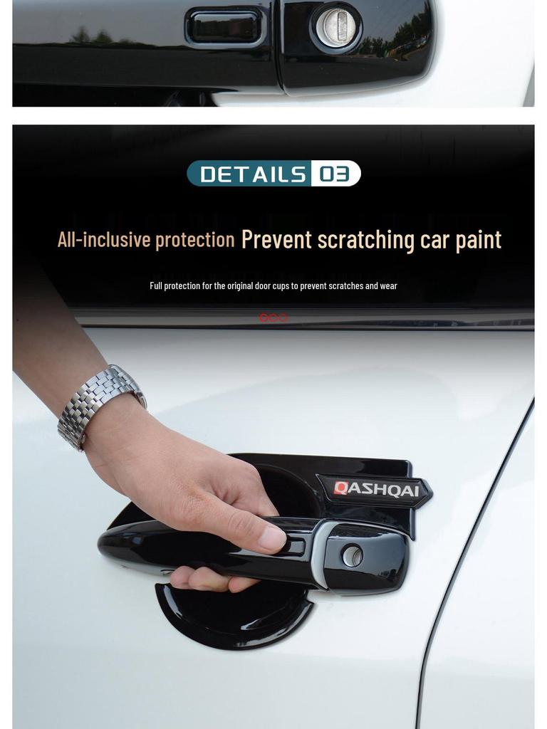 Qashqai Außentürgriffschalen-Aufkleber - Kratzschutz & Dekorative Zubehörteile