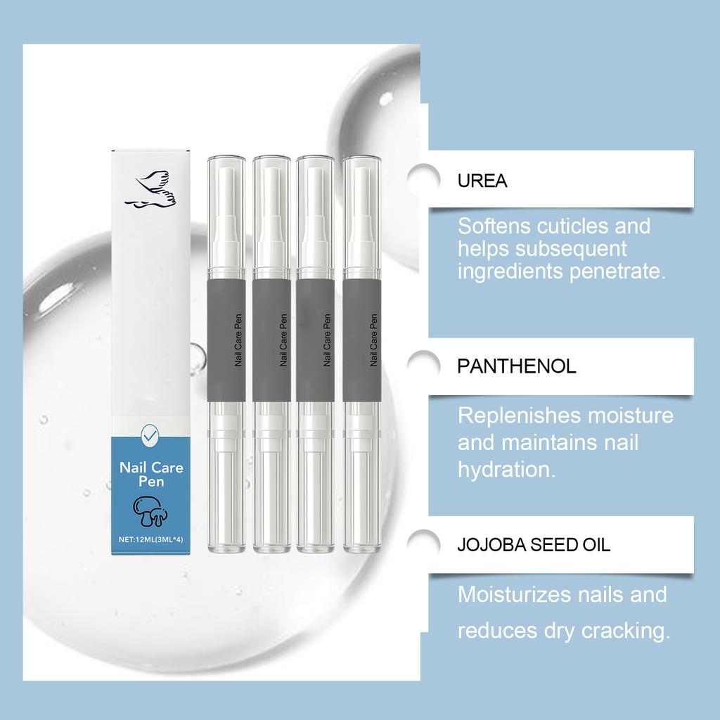 Nail Growth Serum Care Fungal Nail Pen For Restores The Healthy Appearance Of Nails Discolored Or Damaged By Fungus Nail (3ML*4)