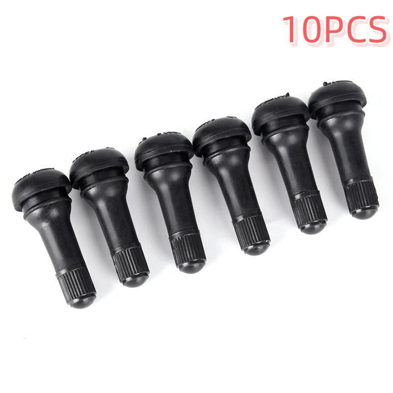 Tire Valve Stem Kit 10Pcs TR412-TR415 Assorted Sizes with Protective Cover for Auto Tubeless Tire Repair