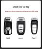 Mercedes Key Case with Alcantara, Compatible with E-Class, S-Class, C-Class, B-Class, GLC, GLB—Full Coverage Protection