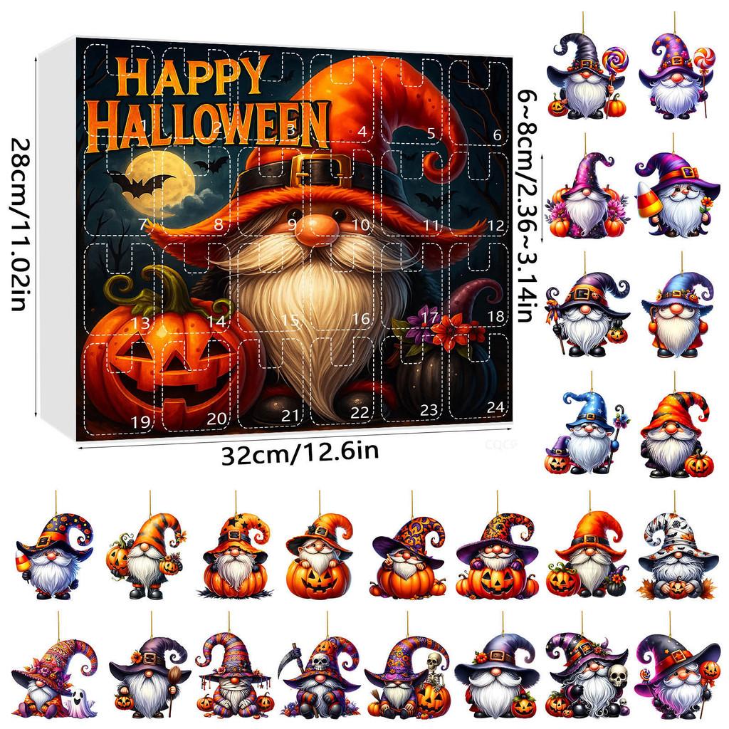 Halloween Dwarf Acrylic Hanging Decor Set With 24 Pieces For Party Celebration And Festive Atmosphere