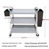 XinFengChi 3-Tier Silent Dish Collection Cart