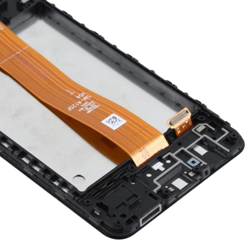Original Samsung SM-A125 Galaxy A12 LCD Display + Touchscreen (IPS) Black Frame