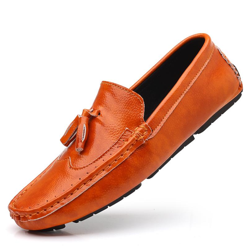 

MAEDEF New Fashion Men s Casual Leather Shoes High Quality Classic Outdoor Breathable Anti-slip Luxury Brand Men’s Loafers 38