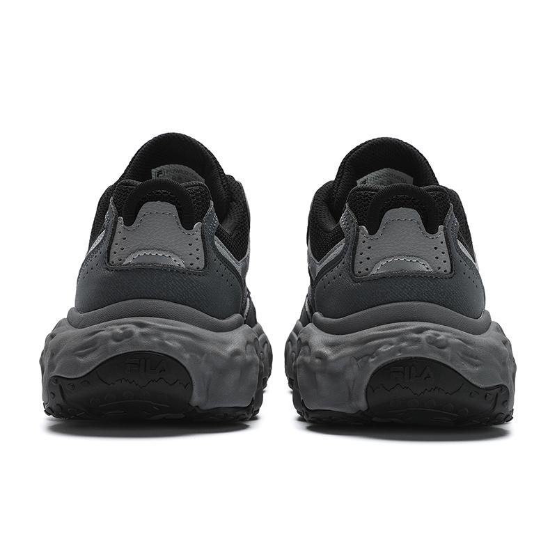 FILA TORNADO Textile, Synthetic Leather Low top Casual Running Shoes Women's Gray Black F12W532154FGA