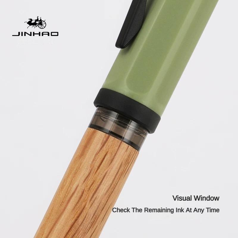 JINHAO 58 Wood Fountain Pen High Quality Colors Student F EF Nib Ink Pen Calligraphy Pen Stationery School Office Supplies