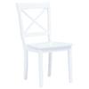 VidaXL 4x Bois d'Hévéa Massif Chaises de Salle à Manger Chaises à Dîner Chaises de Repas Chaises de Cuisine Maison Intérieur 247357