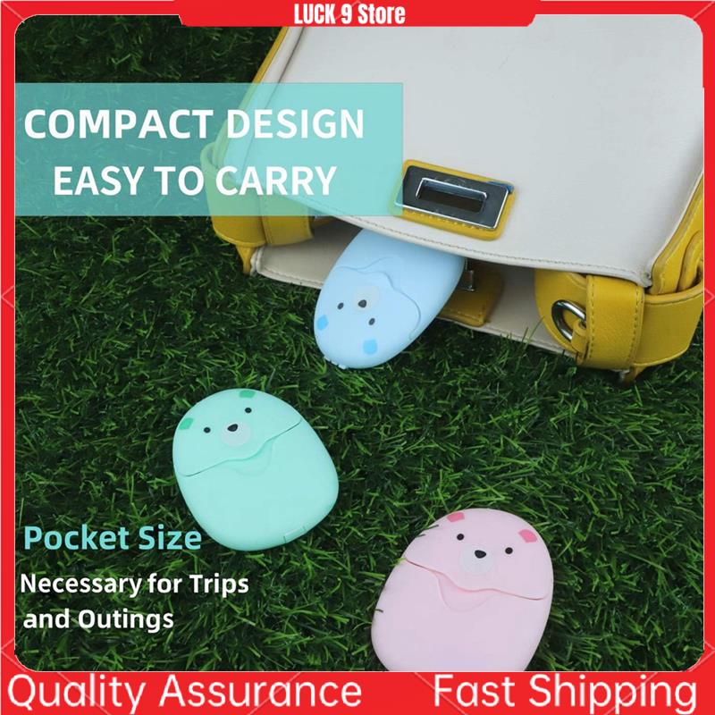 

6 Boxes 300 Sheets Mini Portable Disposable Travel Paper Soap Sheets Foaming Hand Washing Bath Scented Hand Soap 7.5 X 5.5Cm
