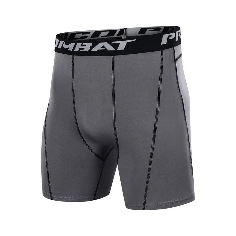 Men's Quick-Dry High-Elastic Basketball Running Shorts 6014: Sweat-Wicking, Tight-Fit Base Layer for Training