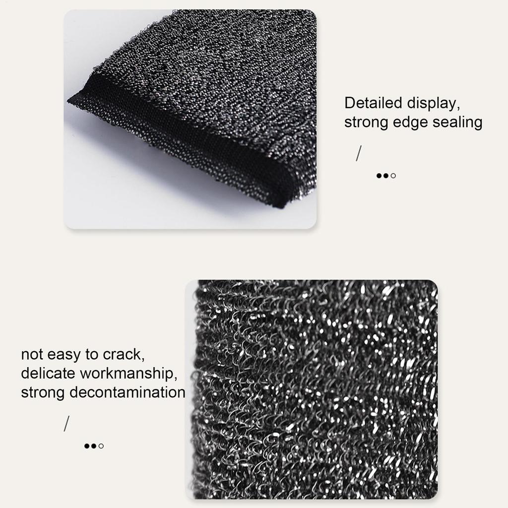 6Pcs Kitchen Dishwashing Sponge Does Not Hurt Pot Brush Pot Artifact Household Scratch-free  Sponge Wipe Brush Cleaning Tools