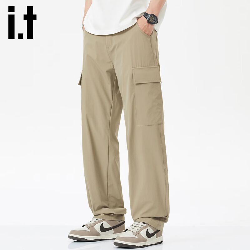 Izzue It Herren Locker Geschnittene Cargohose mit Geradem Bein