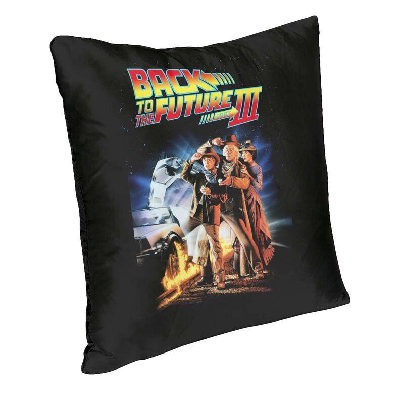 Movies Race Cars Back To The Future Cushion Covers Sofa Living Room Square Throw Pillow Case 40x40