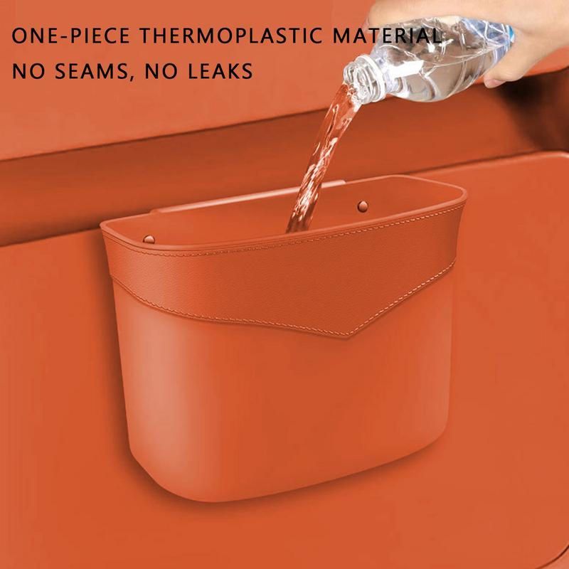 Car Trash Can Auto Interior Accessories Storage Box Car Rubbish Bin Back Of Seat For Trailer RV Truck Sedan Pickup Automotive