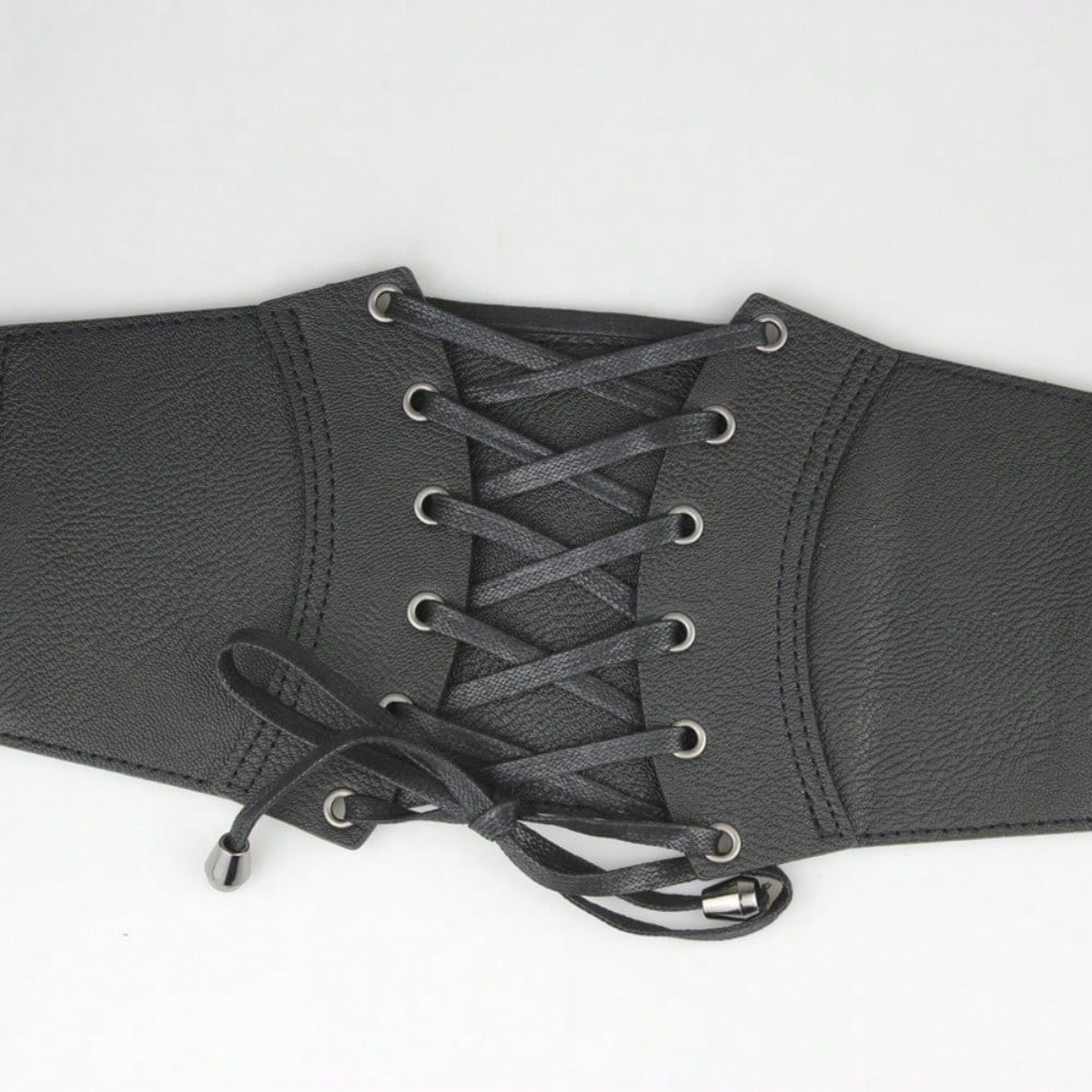 Retro Waist Seal Women's Waist with Wide Belt Accessories with Skirt Coat Punk Style High-end Decoration