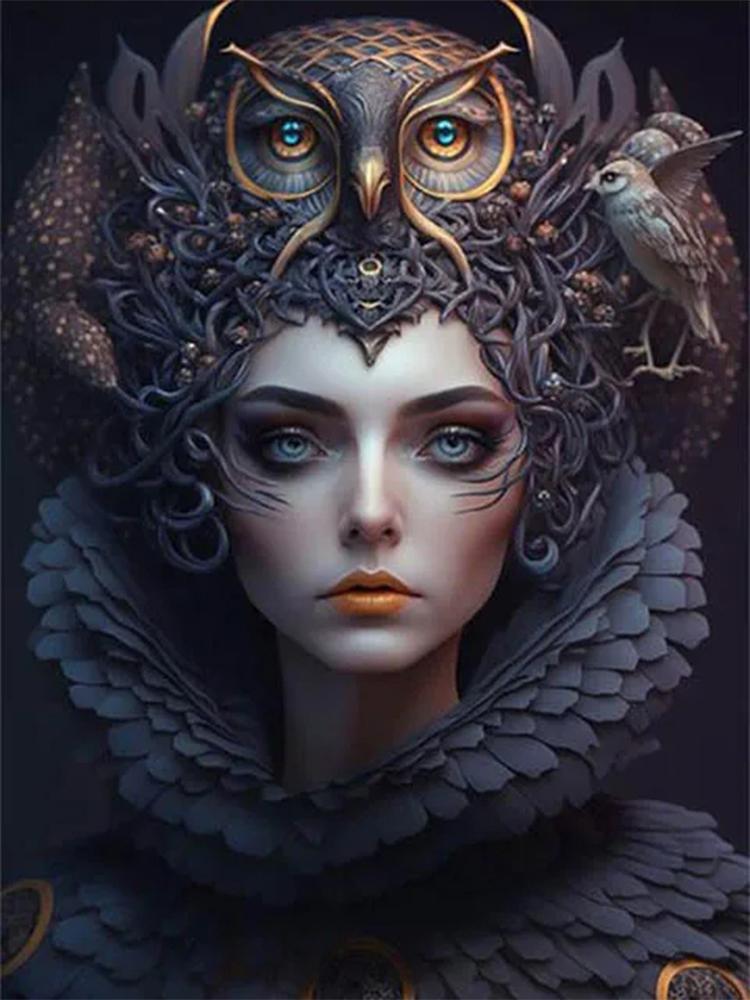 Dream Woman Diamond Art Girl Fairy 5D Full Round New 2023 Diamond Painting Portrait Painting Children's Hobbies