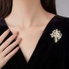 1pc Fashion Temperament Life Tree Pin, and Atmospheric Decorative Pin, Luxury Women's Fashion Accessories, Clothing Chest Flower Accessories