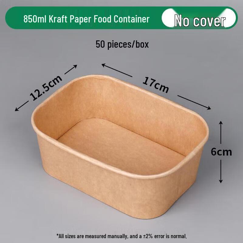 ZLIII Disposable Kraft Paper Food Containers