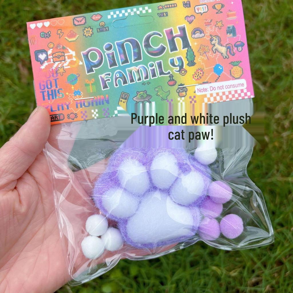 Viral Giant Plush Cat Paw Squishy Toy – Stress-Relief with a Soft, Pinchable Texture