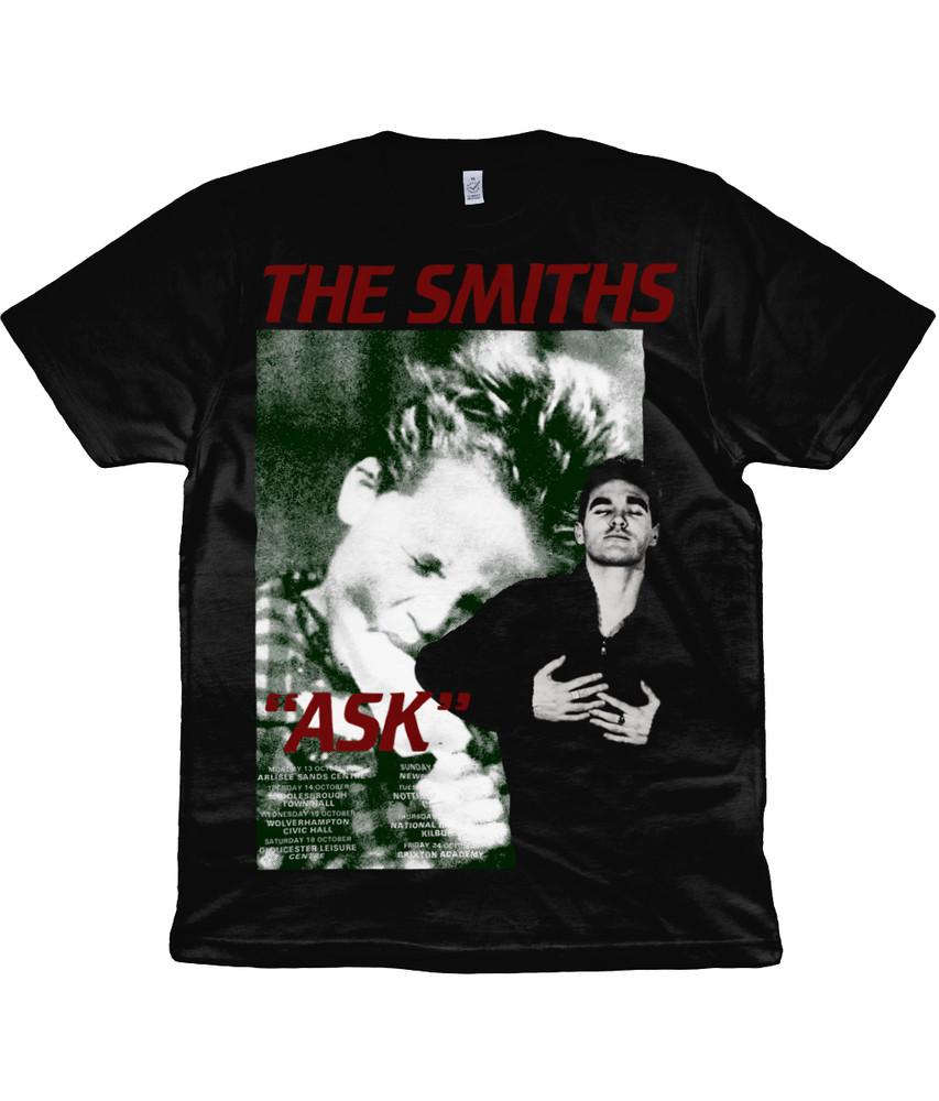 

The Smiths Ask 1986 Australia Organic TShirt Black amp; Green Morrissey Unisex T-Shirt S