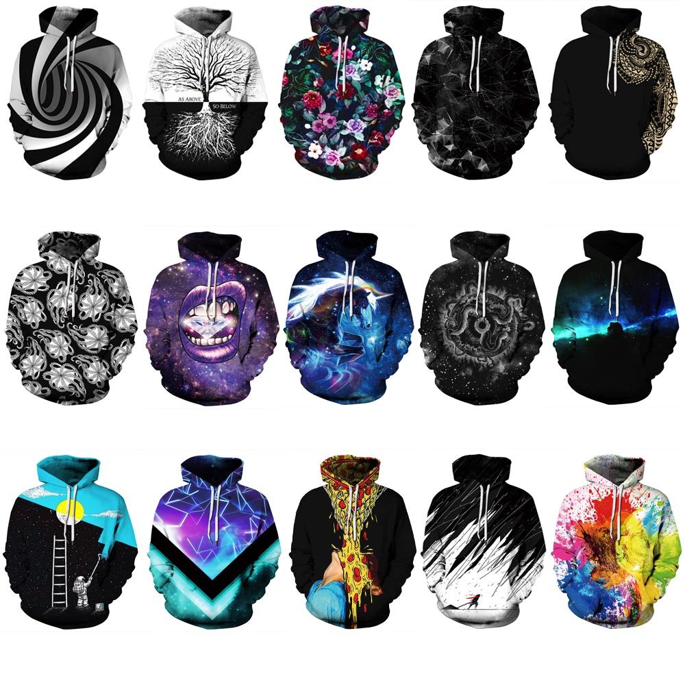 Premium Women/men 3d Whirl Hypnosis Print Galaxy Hoodie Sweatshirt For Ultimate Comfort And Style