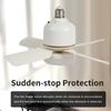 With Remote Control E27 Socket Ceiling Fan Wireless Fans Lighting  Office Garage Restaurant