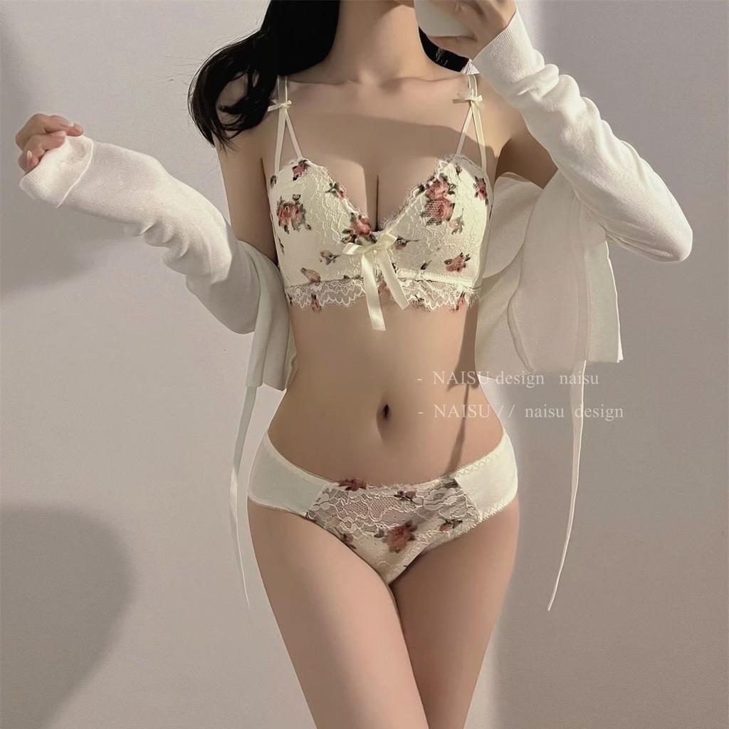 Sexy Floral Bras For Girls Wireless Push Up Bras Women Fashion Lingerie