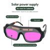 1pc Automatic Dimming Welding Glasses Solar Powered Goggles Set Argon Welding Glasses Welding Machine Protective Goggles Tool
