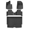 For Volvo EX30 2025 2025 Car Floor Mats Cargo Liner Trunk Pad TPE 3D Foot Mat Waterproof Odorless Tray Set BLACK