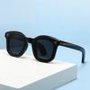 New Retro Casual Style Square Sunglasses Women Men Fashion Rivet Design Thick Frame Sun Glasses Colorful Shades Lady Eyeglasses