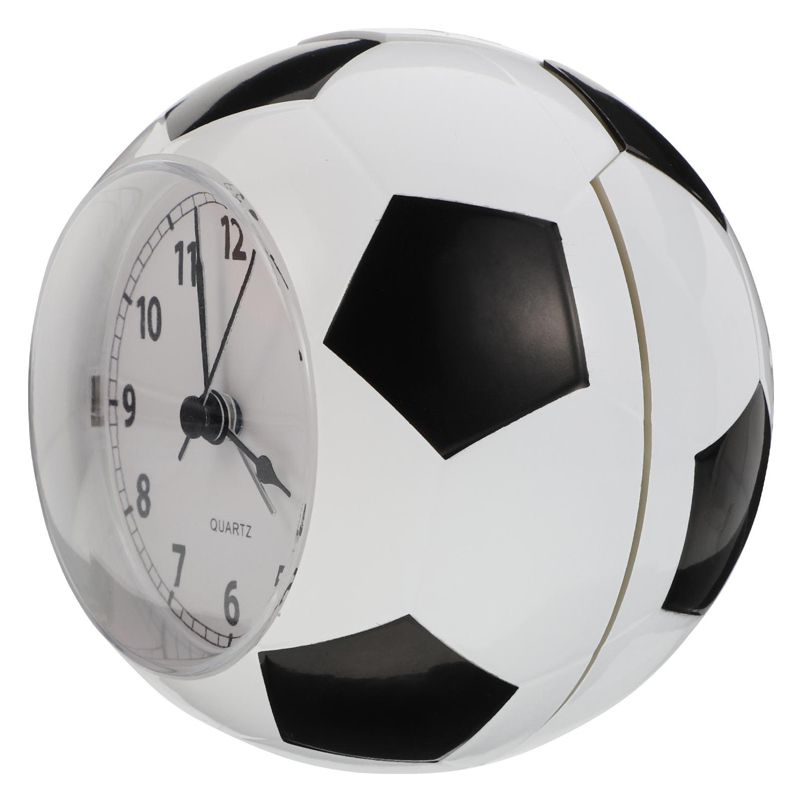 

Футбольный будильник Настольный звонок Звонок для подарков Беззвучный Простой настольный пластиковый студенческий тихий стол Офис чёрный