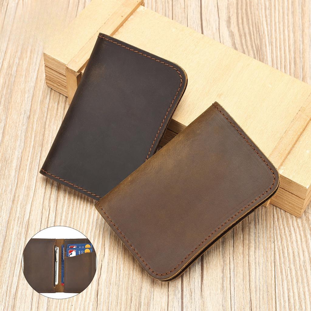 Simple and Fashionable Card Case Multi-functional Crazy Horse Pickup Bag, Niu Pickup Bag