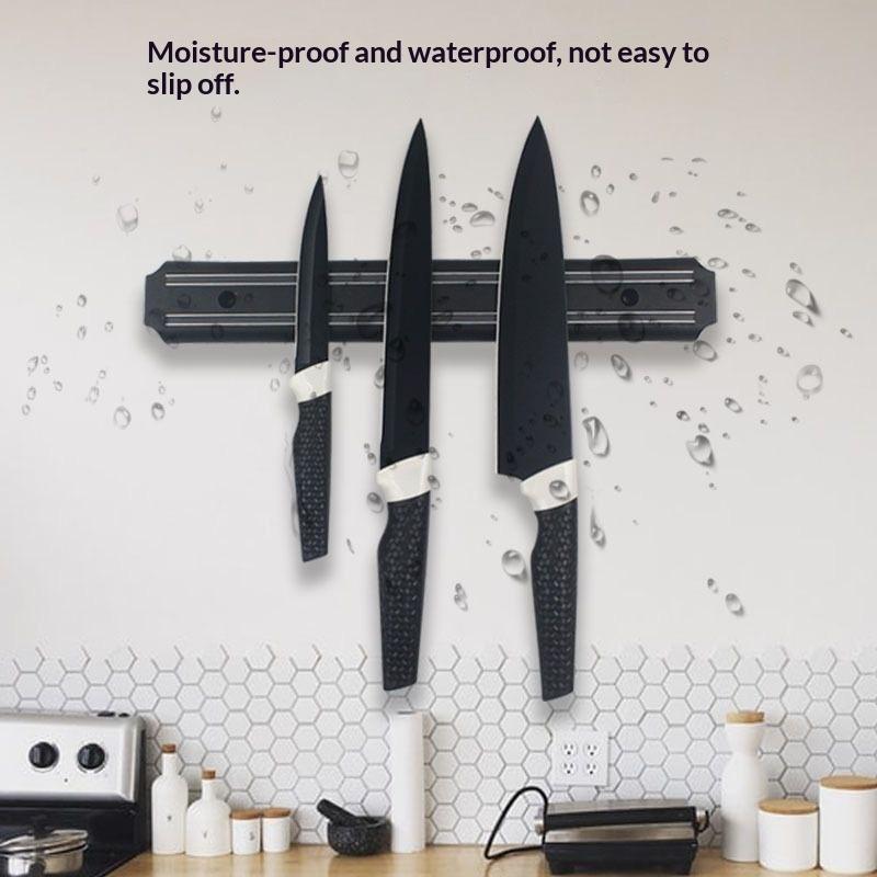 Magnetic Knife Strip Scratch Proof Strong Suction No Drill Easy Install for Home Kitchen Housewarming Gift Cutlery Storage