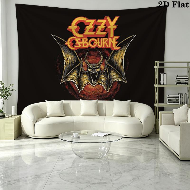 Ozzy Wall Tapestry Aesthetic Wall Hanging Printed Fabric Blanket Decorative Tapestries for Bedroom Living Room Home Decor