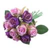 12Head Artificial Rose Bouquet Fake Flower Wedding Party Home Garden Decor