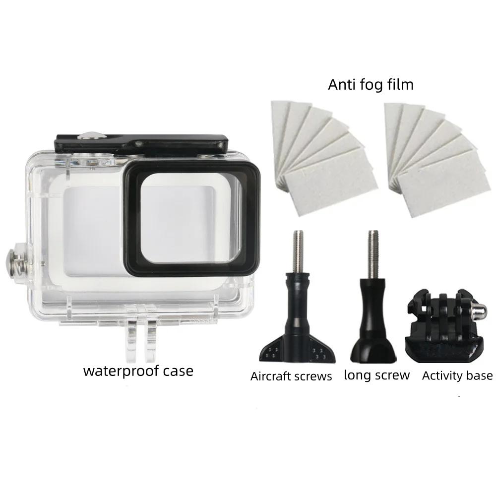 

45 м подводный водонепроницаемый чехол для GoPro Hero 7 6 5, черный защитный корпус для дайвинга, крепление для Go Pro 7 6 5, черный аксессуар