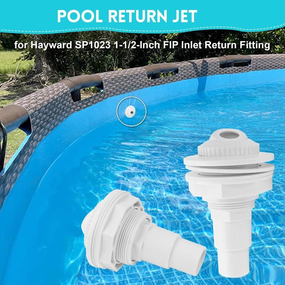 White Return Jet Fitting Adjustable Above Ground Pool Complete Inlet Return Fitting SP1023