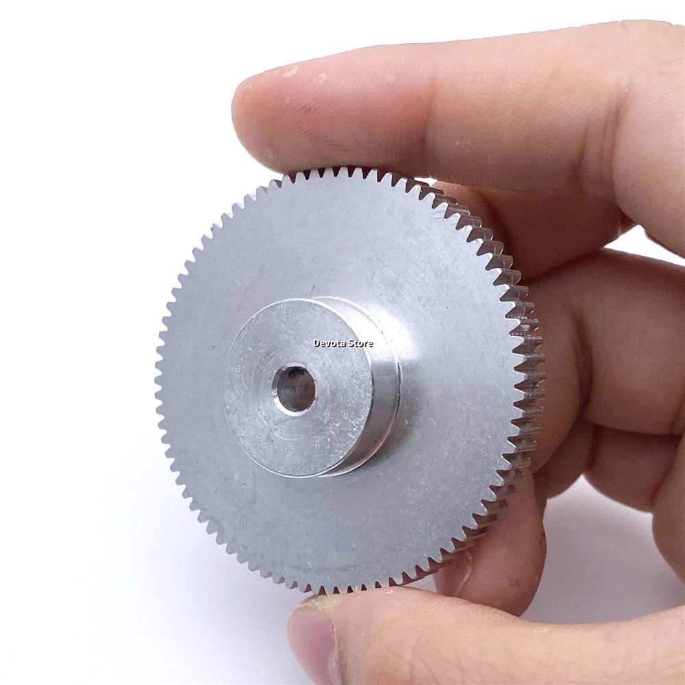 0.6M 80T 5/6/8/10/12mm Hole M4 Aluminum Gear Metal Wheel