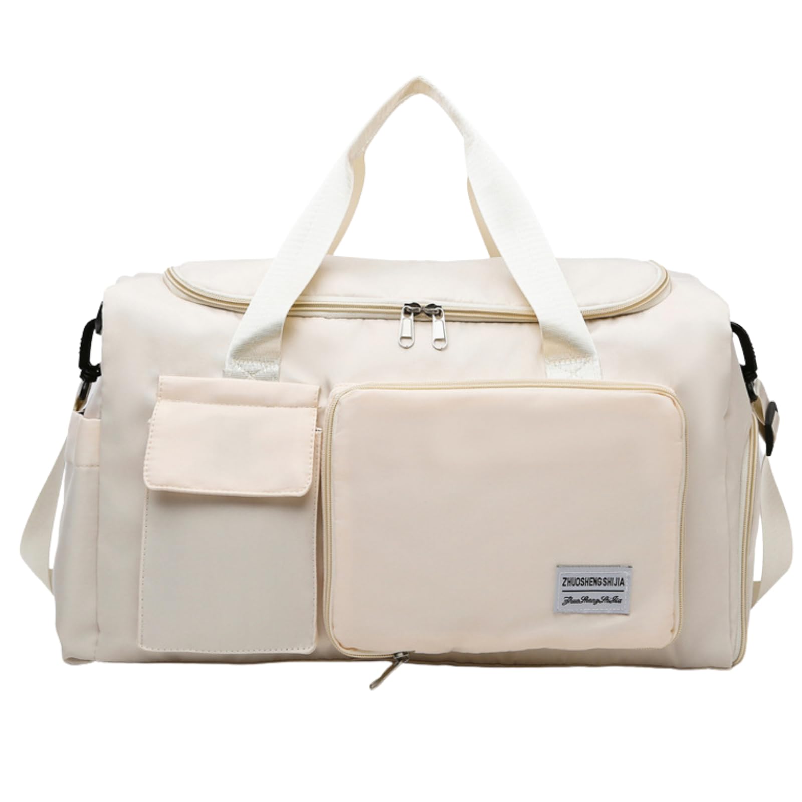 

ideamall Sports Boston Bag, Large Capacity, Travel, Golf, Women s (Ivory)