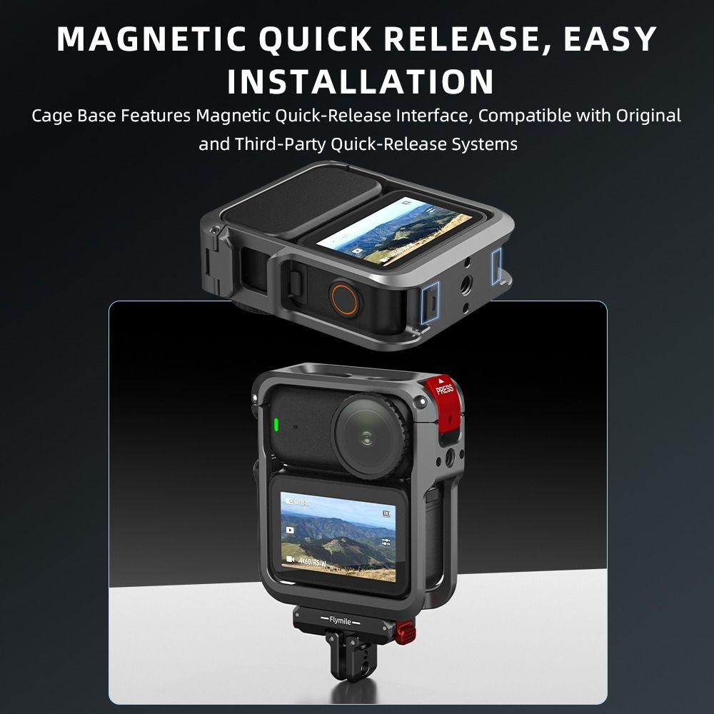 Quick Release Metal Rabbit Cage Expansion Protection for DJI Osmo Nano Action Camera Accessories