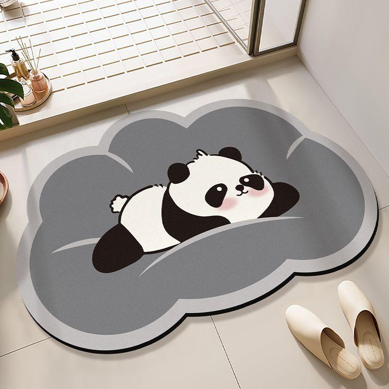 

Mengqu Ванная комната Противоскользящий коврик для пола из диатомовой грязи Бытовой водопоглощающий быстросохнущий коврик для ног Ванная комната Туалет Дверь износостойкий напольный коврик 40 * 60Cm