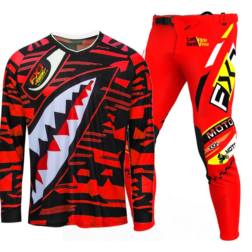 Motocross-Ausrüstungsset für Kinder 4 5 6 7 8 9 10 11 12 13 Jahre Jugend Kind Motorrad Junge Mädchen Jersey Hose Kits Rennanzug Offroad Enduro MX MTB