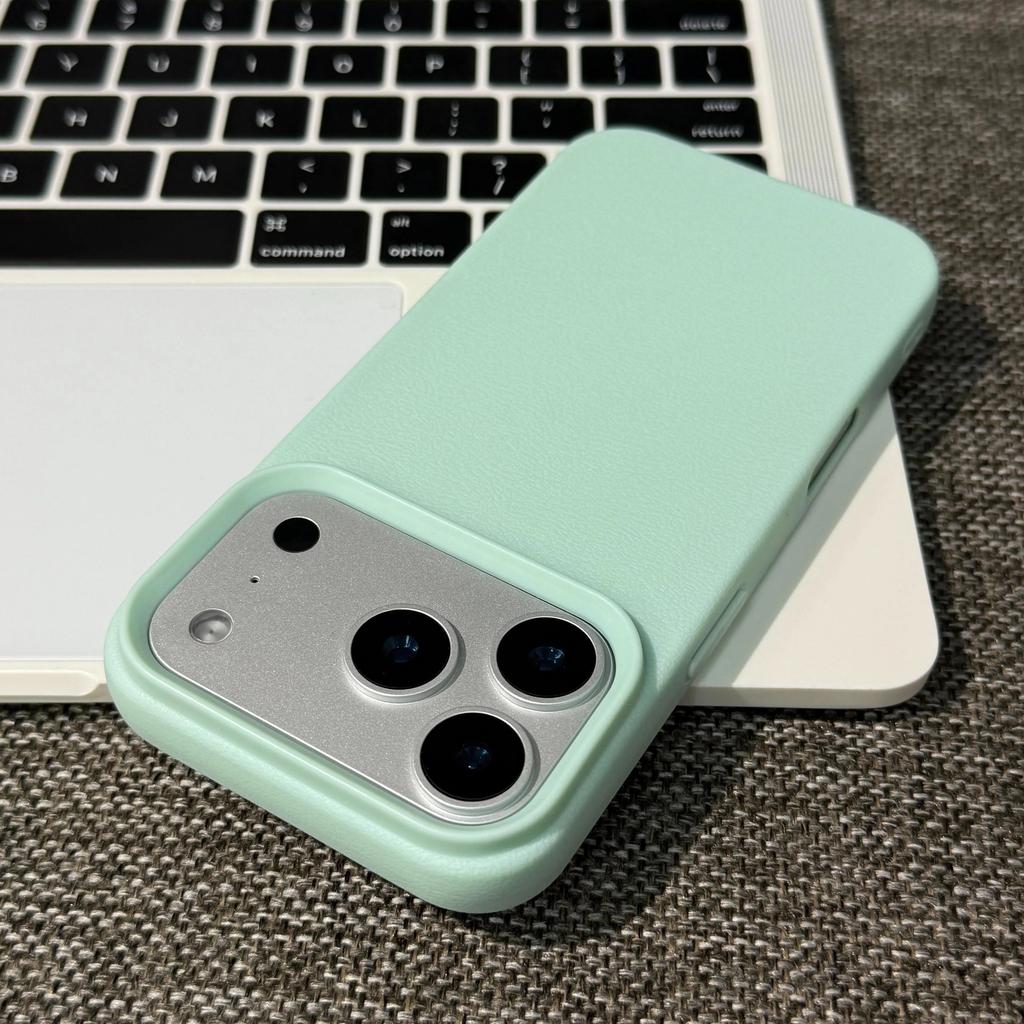 Custodia in Silicone Morbido TPU con Texture Pelle di Litchi per Apple iPhone Air 17 16 15 14 Plus 13 12 11 Pro Max Copertura in Gomma Gel Antiurto
