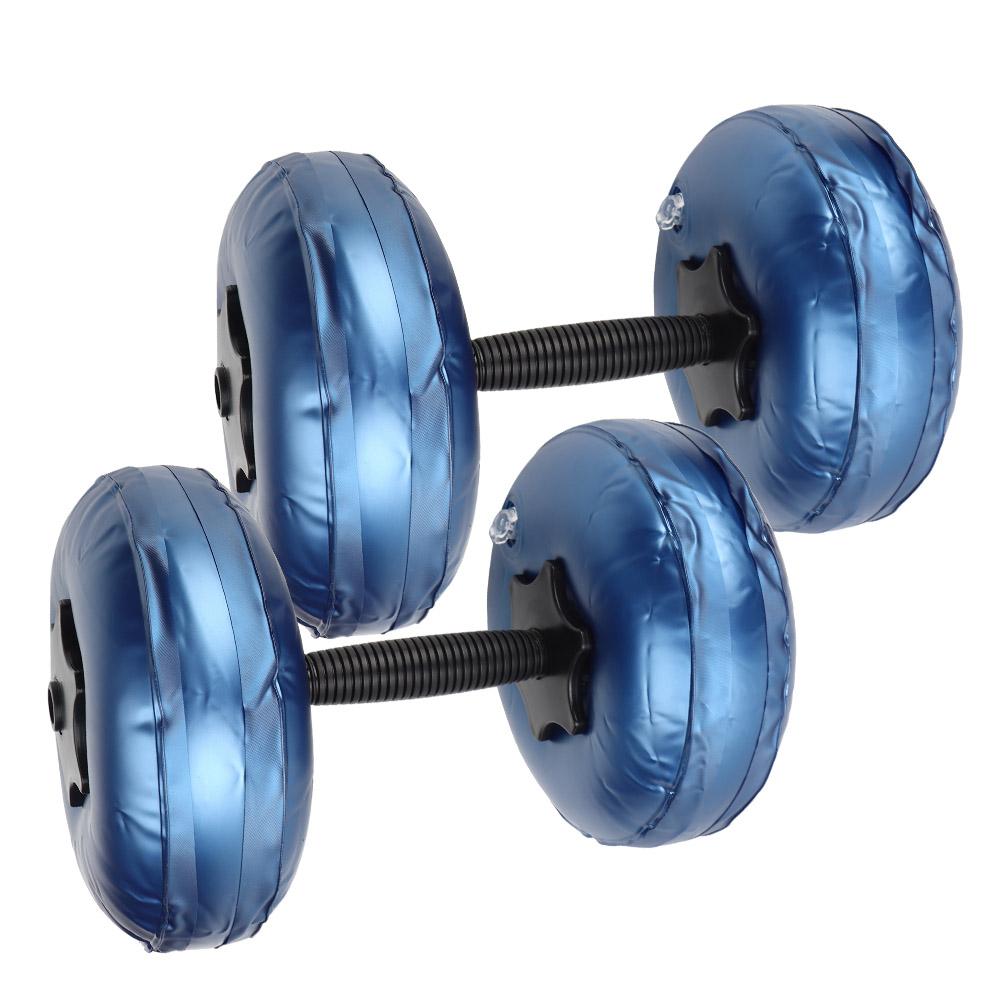 Woman Fitness Portable Adjustable Water Filled Dumbbell Arm Muscle Training Home Yoga Shaping EquipmentBlue 8‑10KG
