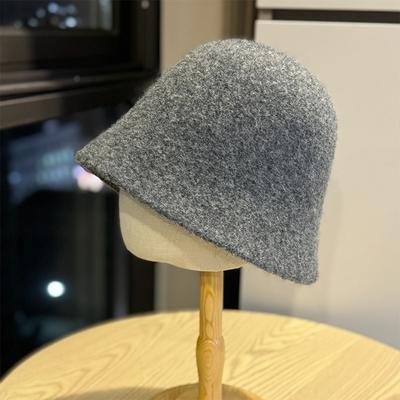 Woman Daily Casual Fisherman Cap Korean Style Classic Panama Hats Fashion Ladies Winter Outdoor Warm Bucket Hat