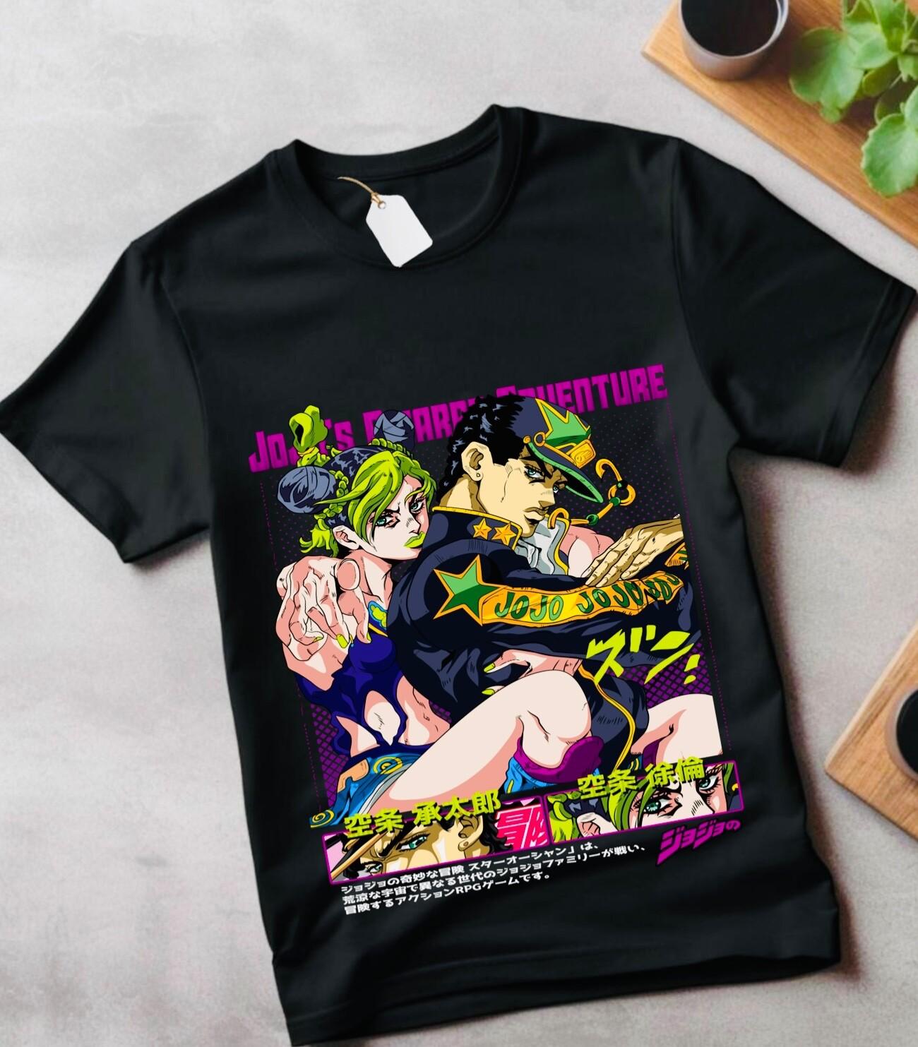 

Футболка Jojo s Bizarre Adventure Аниме Манга Графический Дизайн Рубашка Футболка Подарок Мужские Женские Футболки Топ XL
