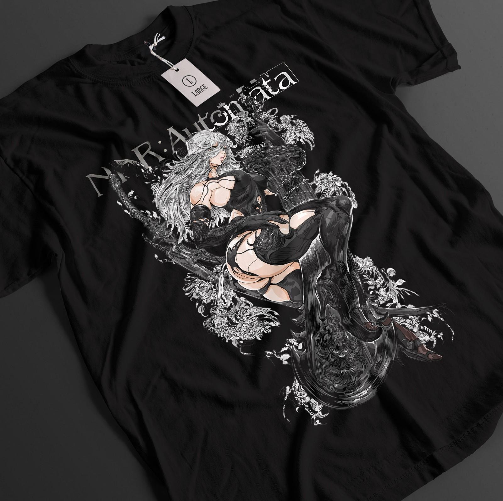 

Nier Automata Shirt YoRHa 2B Tshirt 9S T-Shirt Mens Womens Tees Top A2 Top Eve Nines Adam Anime Tee 4XL
