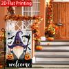 2D Flat - 2D Flat Welcome Halloween Gnome Decoration Garden Flag - Quirky Jack O'Lantern Pumpkin Skull Spider Web Bat Garden Flag, 3-28X40 Inch Outdoo